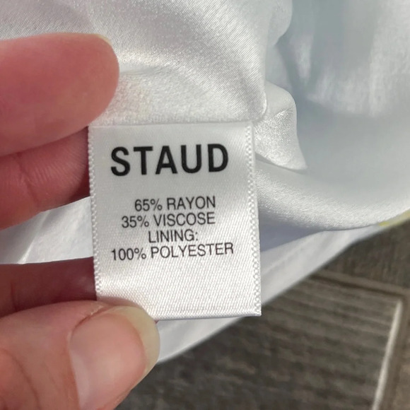 NEW STAUD Mini Milla Gingham Daisy Plaid Dress - Picture 13 of 14